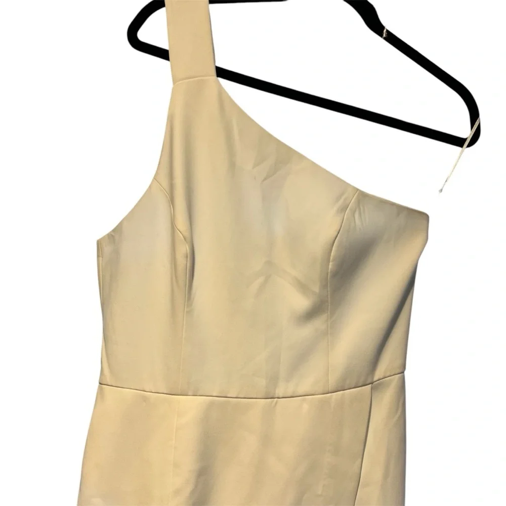 C/MEO Collective Pursue dress Large white one shoulder gown‎ maxi -see notes NWT - Picture 6 of 16